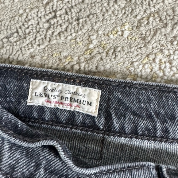 Levi’s jeans premium ribcage straight ankle high rise black button fly 31 - Picture 4 of 15
